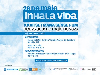 La XXVII Setmana Sense Fum desplega a Badalona diverses activitats per prevenir el consum de tabac.