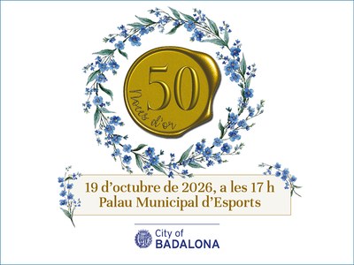 La XXXVIII edició de les Noces d’Or de Badalona reunirà més de 140 parelles.
