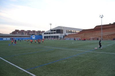 Camp de futbol de Llefià (Arxiu).