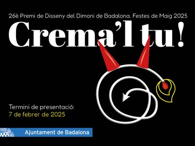 L’Ajuntament de Badalona convoca el 26è concurs Crema’l tu! per escollir el disseny del Dimoni que es cremarà la Nit de Sant Anastasi.
