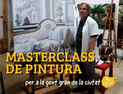 L’Ajuntament de Badalona impulsa la quarta edició de la Masterclass de Pintura per a la gent gran amb el mestre-pintor Pedro Baos.