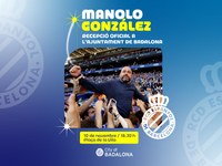 L’Ajuntament de Badalona ofereix una recepció institucional a l’entrenador del RCD Espanyol, Manolo González