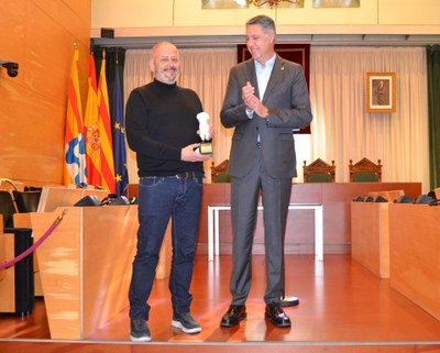 L’Ajuntament de Badalona ofereix una recepció oficial a Marc Orts, guanyador del premi Goya 2024 al millor so per la pel·lícula “La sociedad de la nieve”.
