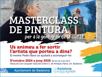 L’Ajuntament de Badalona organitza una segona edició de les classes magistrals de pintura adreçades a la gent gran de la ciutat.