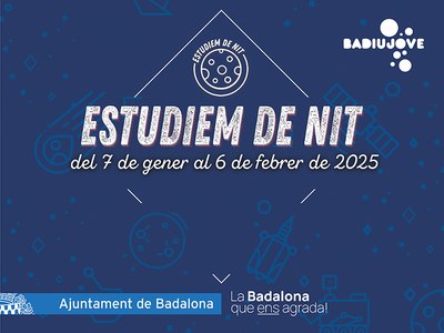 L’Ajuntament de Badalona posa en marxa el pròxim dimarts 7 de gener el programa ‘Estudiem de Nit’.