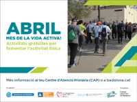 L’Ajuntament de Badalona presenta una nova edició de la campanya “Abril, mes de la vida activa!” amb més de vint propostes per practicar activitat física a qualsevol edat