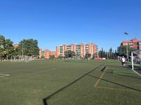 Imatge actual del camp de futbol de Lloreda