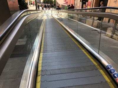 Imatge de la rampa del carrer Cuba que serà substituida.