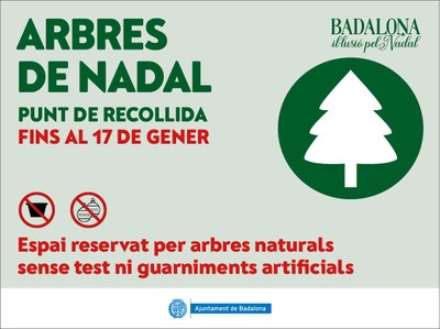 L’Ajuntament instal·larà 15 punts especials per a la recollida d’arbres de Nadal.