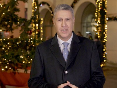 L’alcalde de Badalona destaca en el missatge d’Any Nou que la transformació de Badalona ja ha començat i que en el 2025 es continuarà avançant cap a una ciutat més segura i més neta.