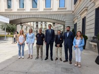 L’alcalde de Badalona i representants dels grups municipals es reuneixen a Madrid amb membres dels seus respectius grups al Congrés per defensar el Club Nàutic Bétulo