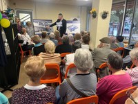 L’alcalde de Badalona presenta el nou Casal de Gent Gran de Canyadó que s’està construint a la planta baixa de l’edifici Jumberca