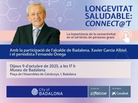 L’alcalde de Badalona, Xavier Garcia Albiol, i el periodista Fernando Ónega conversaran sobre la importància de la connectivitat per a la gent gran