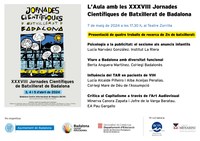 L’Aula d’Extensió Universitària per a la Gent Gran acull la presentació de treballs de recerca en el marc de les XXXVIII Jornades Científiques de Batxillerat de Badalona