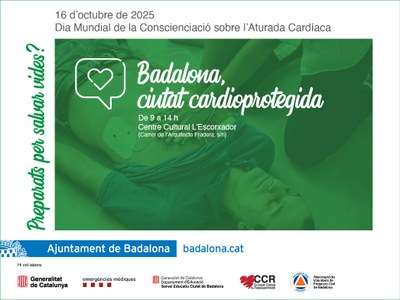 Més de 700 alumnes de Badalona participaran en una jornada per conèixer les tècniques de suport vital en cas d'emergència.