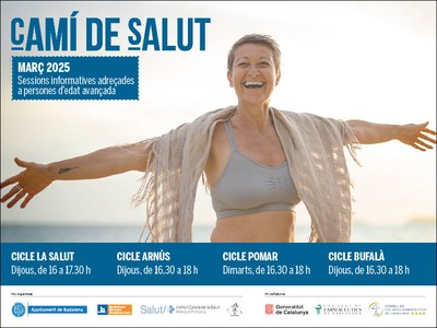 Nou cicle de sessions informatives “Camí de Salut” durant el mes de març per a la gent gran de Badalona.