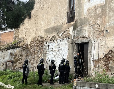 Nova desocupació de la Guàrdia Urbana de Badalona, aquest cop al barri de Bufalà.