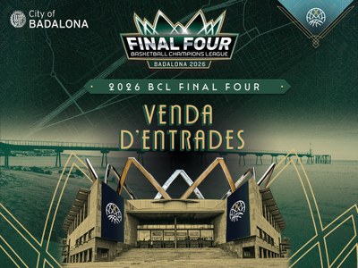 Obert el registre per comprar entrades per a la Final Four de la Basketball Champions League 2026 de Badalona.