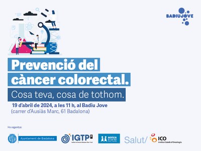 Sessió informativa al Badiu Jove per divulgar els hàbits que ajuden a la prevenció del càncer de còlon.