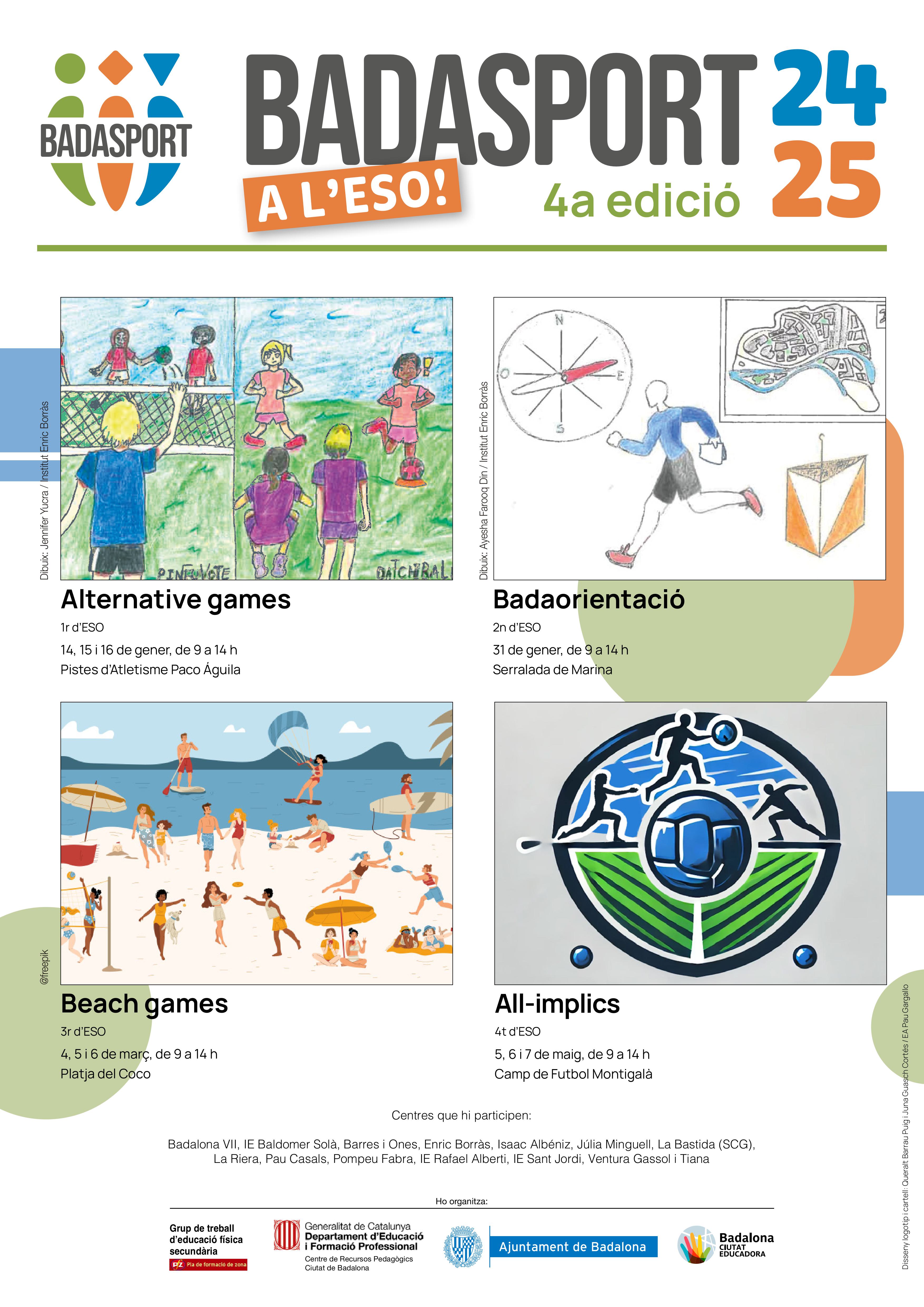 Cartell 4a edició del Badasport a l’ESO