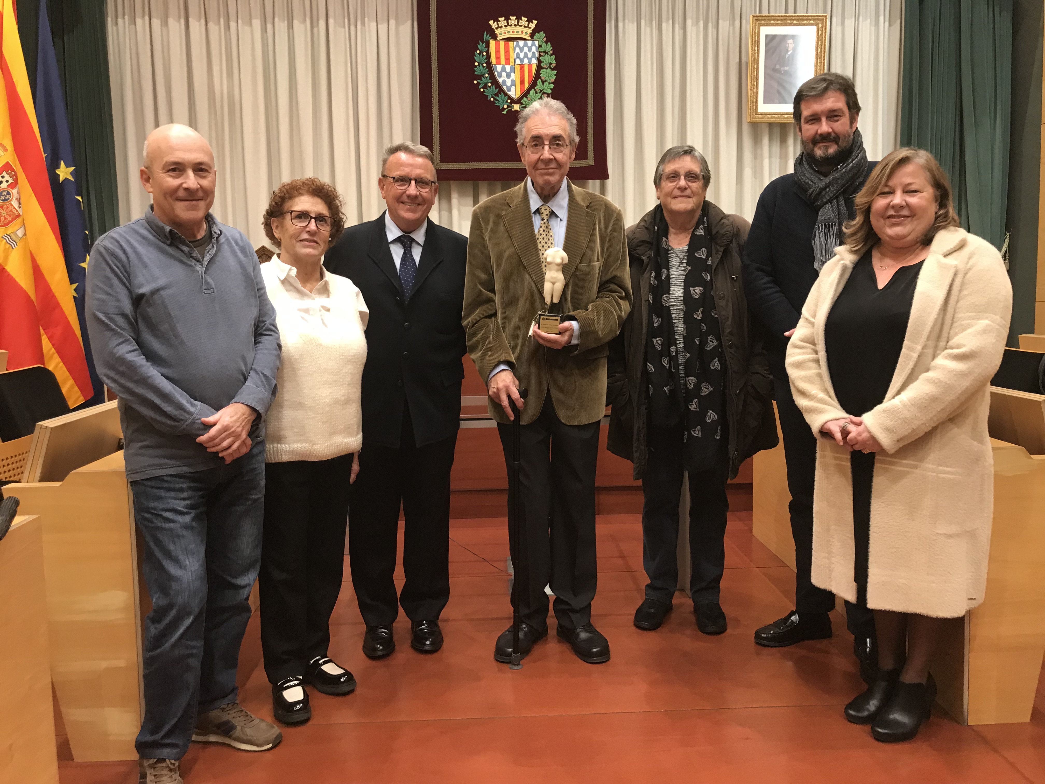 Armand Soler amb algunes de les persones amb les quals ha treballat