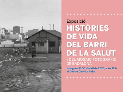 Inauguració de l'exposició i el mosaic fotogràfic del projecte comunitari "Històries de vida del barri de la Salut".