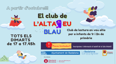 Altres Activitats Club Altaveu Blau - club de lectura infantil - Biblioteca Lloreda.