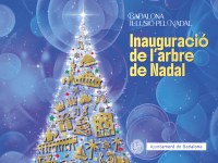 Encesa dels llums i de l’arbre de Nadal de la plaça de la Vila