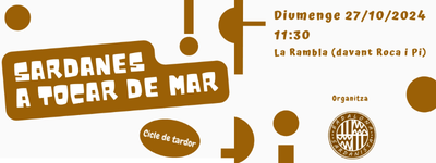 Música Sardanes a tocar de mar.