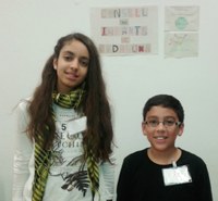 La Laia i en Simón a la constitució del CNIAC