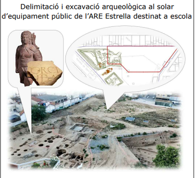 Projecte de Delimitació i excavació arqueològica al solar d’equipament públic de l’ARE Estrella destinat a escola.