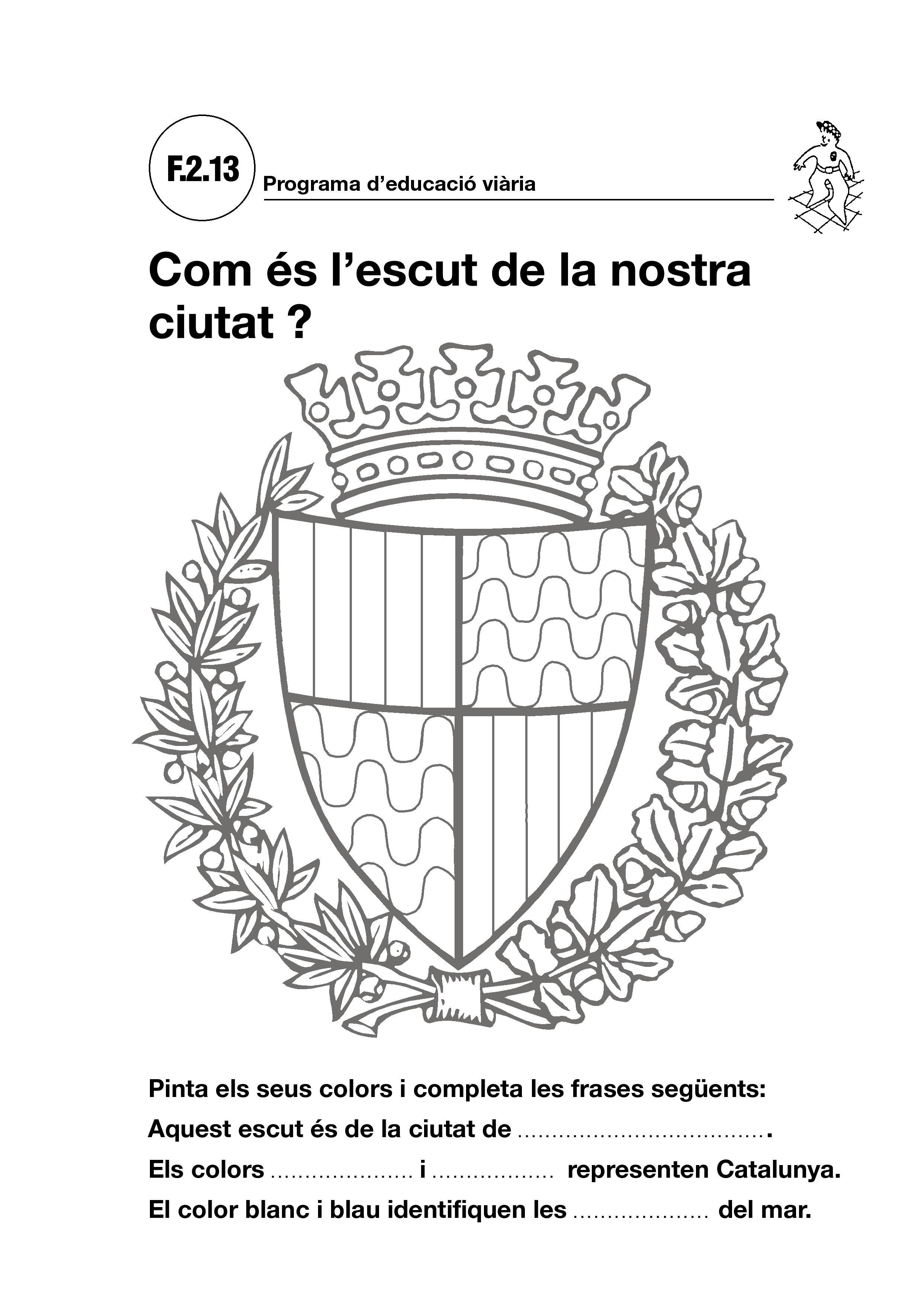 Escut Badalona - pintar