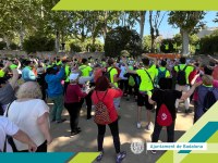 Activitat dirigida d'estiraments al Parc