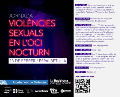 <bound method DexterityContent.Title of <Event at /fs-badalona/badalona/ca/serveis-ajuntament/sanitat-i-salut/agenda/jornada-violencies-sexuals-en-loci-nocturn>>.