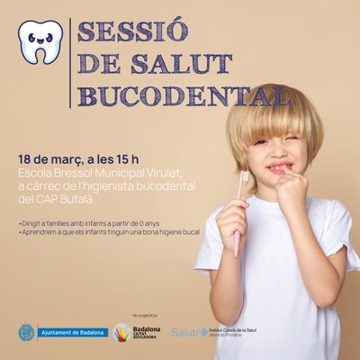 <bound method DexterityContent.Title of <Event at /fs-badalona/badalona/ca/serveis-ajuntament/sanitat-i-salut/agenda/sessio-de-salut-bucodental-escola-bressol-municipal-virulet>>.