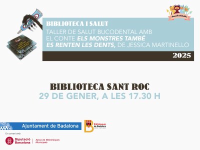 <bound method DexterityContent.Title of <Event at /fs-badalona/badalona/ca/serveis-ajuntament/sanitat-i-salut/agenda/taller-de-salut-bucodental-biblioteca-municipal-de-sant-roc>>.