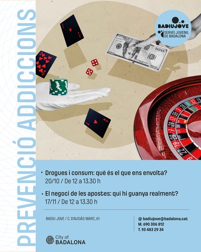 Programació Badiu addiccions. Octubre i novembre 2026.