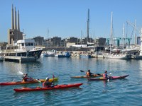 Caiac al Port. Foto: J. Domingo