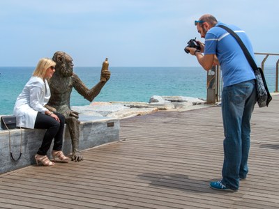 L'estàtua del mico.