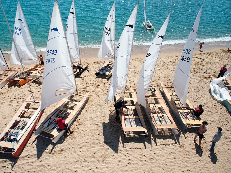 El patí de vela. Foto: J. Domingo