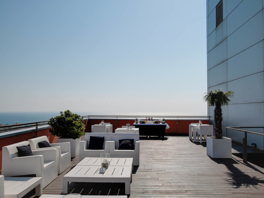 Terrassa de l'Hotel Badalona Tower