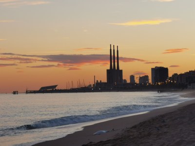 Platja de Badalona.