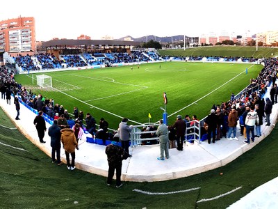 Estadi Municipal. CF Badalona. Foto Eloy Molina.