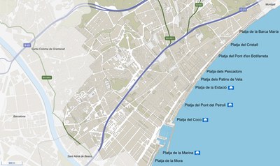 Platges de Badalona.