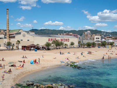 Platja del pont del Petroli. Foto:J.Domingo.