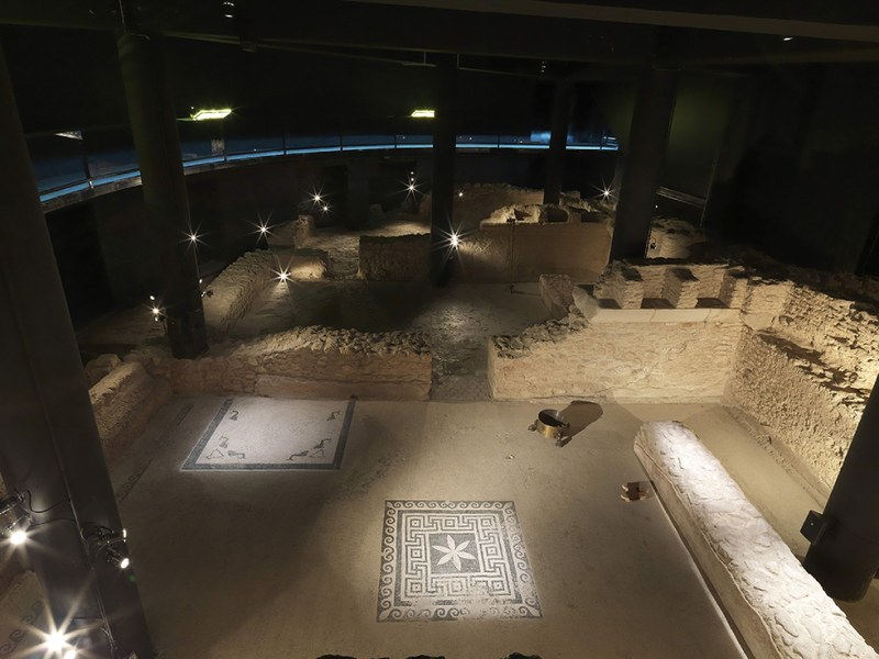 Termes i decumanus. Foto: A. Guillén