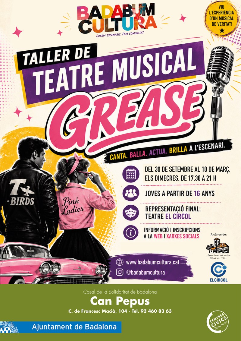 Taller de teatre musical "Grease"